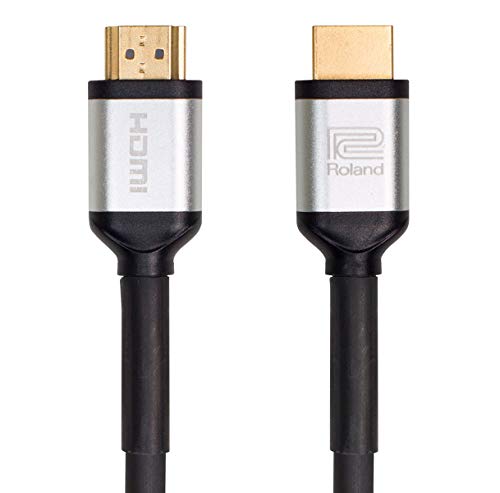 Roland Black Series 2.0 High-Density HDMI Cable Supports 3D/4K HD (RCC-25-HDMI), 25-Feet