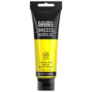 liquitex basics acrylic paint, 118ml (4-oz) tube, fluorescent yellow