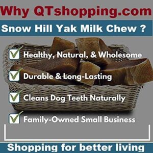 Snow Hill Himalayan Yak Milk Natural Dog Chews XXL 2 Pieces Long Lasting, Odor Stain Gluten GMO Free Protein-Rich Yaky Cheese Treats for Crazy Chewer improved Oral Health