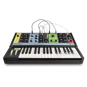 MOOG Grandmother Semi-Modular Analog Keyboard Synthesizer with 32 Keys, Built-In Arpeggiator, Sequencer and Spring Reverb Tank