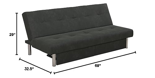 DHP Sola Storage Futon, Gray