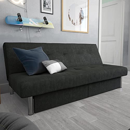 DHP Sola Storage Futon, Gray