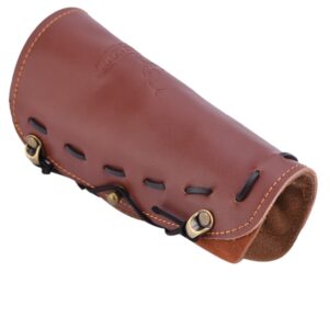 Dilwe Arm Guard, Shooting Archery Arrow Leather Arm Guard Strap Armband For Hunting Shooting Bow