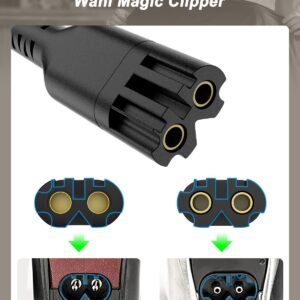 Replacement for Wahl Magic Clipper Cordless Charger Cord, 4V Clip Charger Compatible with Wahl 8164/8591/ 8148/8504, 5-Star Magic Clip Cordless Trimmer, 1919 100 Year Hair Clipper