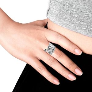 Guardian Angel Wing Wrap Around .925 Sterling Silver Ring (9)