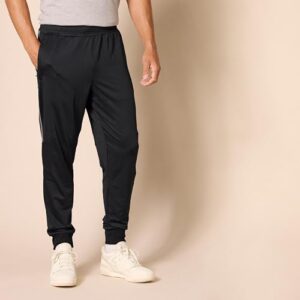 Amazon Essentials Men's Performance Stretch Knit Jogger Pant, Black, Medium