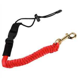 Dioche Kayak Paddle Leash, Safety Coil Leash Lanyard Fishing Rod Leash Cord Tether Hook