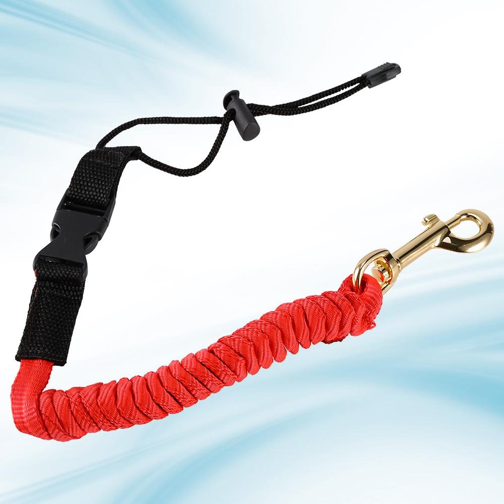 Dioche Kayak Paddle Leash, Safety Coil Leash Lanyard Fishing Rod Leash Cord Tether Hook