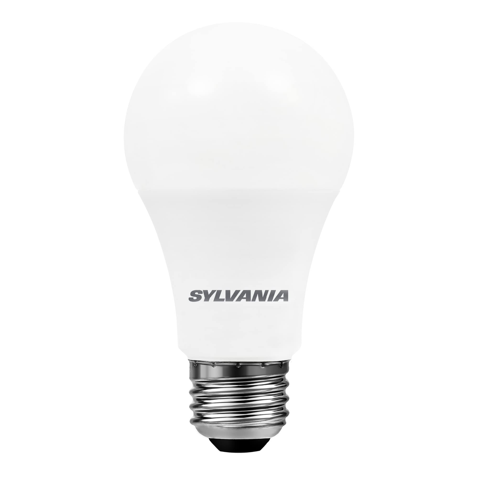 SYLVANIA LED Light Bulb, 75W Equivalent A19, Efficient 12W, Medium Base, Frosted Finish,1100 Lumens, White - 1 Pack (74736)