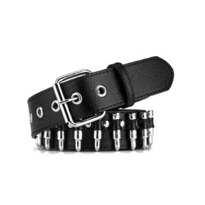 YYHJM Bullet Rivet Belts Personalized Black Belt Fantastic Pu Leather Belt For Jeans Hip Hop