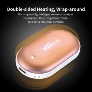 Karecel Rechargeable Electric 5200mAh Powerbank Reusable, Portable USB Hand Warmer Heater Battery Pocket Warmer, Best Gifts for Men and Women in Cold Winter