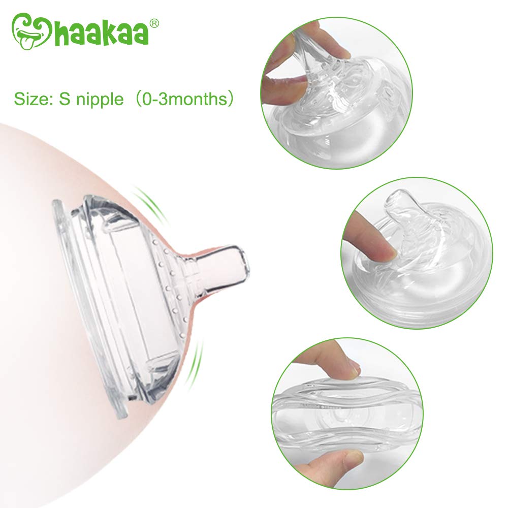 haakaa Manual Breast Pump Breast Milk Collector Gen 3 Multi-Functional Feeding Set 5.4oz/160ml