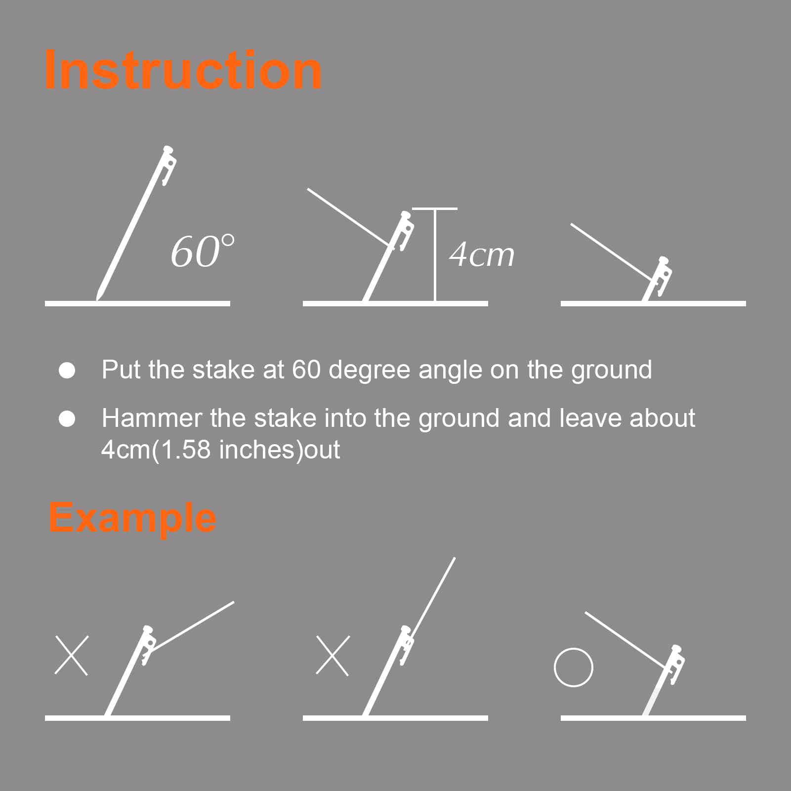 Eurmax USA 10 inch Multiuse Heavy Duty Steel Tent Stakes Tarp Pegs Camping Stakes for Outdoor Camping Canopy and tarp with 4 Ropes 10FT Length,8pcs(Black)