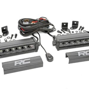 Rough Country 6" Black Series Single Row CREE LED Light Bars | Pair - 70706BL