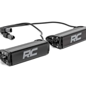 Rough Country 6" Black Series Single Row CREE LED Light Bars | Pair - 70706BL