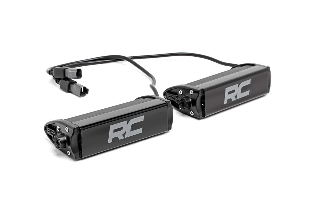 Rough Country 6" Black Series Single Row CREE LED Light Bars | Pair - 70706BL