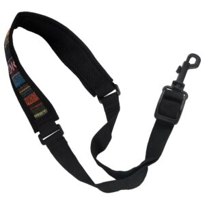 Saxophone Strap, Adjustable Single Shoulder Sax Strap Portable Cotton Neck Sax Strap(Folk Style)