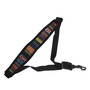 Saxophone Strap, Adjustable Single Shoulder Sax Strap Portable Cotton Neck Sax Strap(Folk Style)