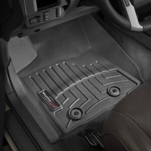 WeatherTech Custom Fit FloorLiners for Toyota Tacoma (Automatic) - 1st Row (4412991), Black