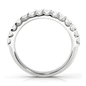 Kobelli Lab Grown Diamond Semi-Eternity Band 1/2 CTW 14k White Gold (DEF/VS), 6.5