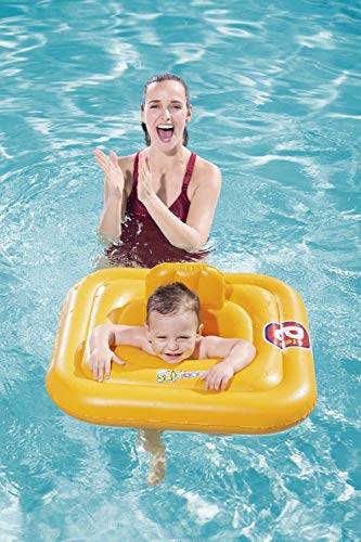 Bestway Swim Safe Swim Seat, Yellow, 1-2 Years, Square