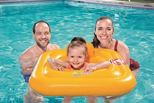 Bestway Swim Safe Swim Seat, Yellow, 1-2 Years, Square