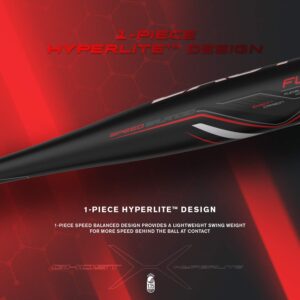 Easton Ghost X Hyperlite -12 (2 3/4") USSSA Senior League Baseball Bat | 2019 | 1 Piece Composite | EXACT Carbon | Speed End Cap | Lizard Skin Grip