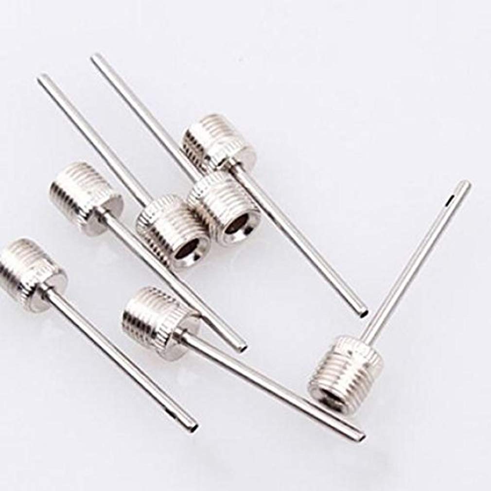 10 Pcs Ball Pump Needles Inflating Needles Stainless Steel Ball Air Pump Pin Nozzle Standard Air Pump Needles Pack for Soccer Ball, Basketball, Volleyball or Other Inflatables Replacement