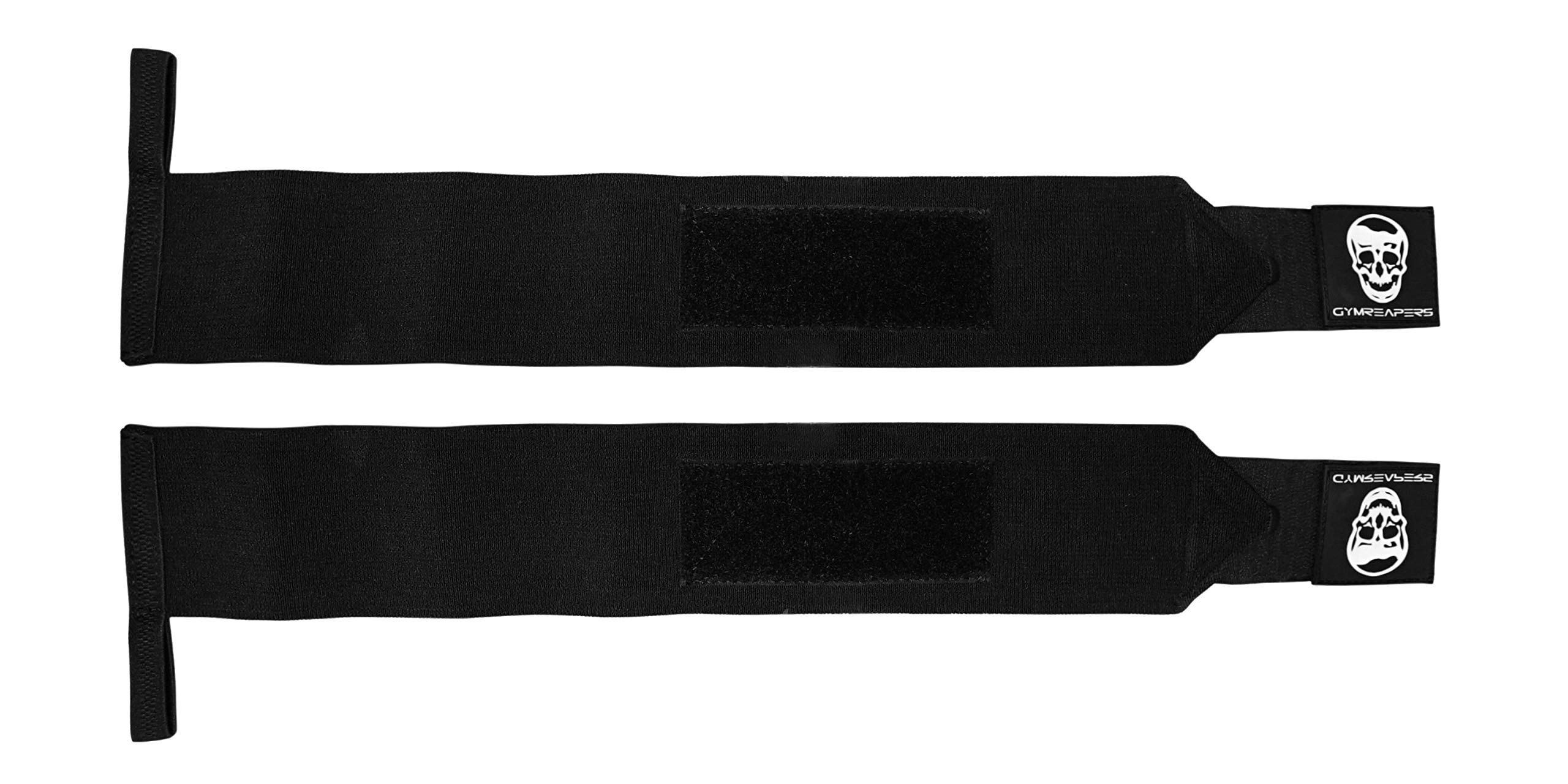 Wrist Wraps Weightlifting - Stiff Heavy Duty 18" Wraps With Thick Thumb Loop For Powerlifting, Bodybuilding, Cross Training, & Heavy Presses (Black - Medium Stiff, 18")