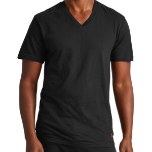 POLO RALPH LAUREN Men's Classic Fit Cotton V-Neck Tee, Andover Heather/Polo Black, Madison Heather/Polo Black, Polo Black/Red, Large