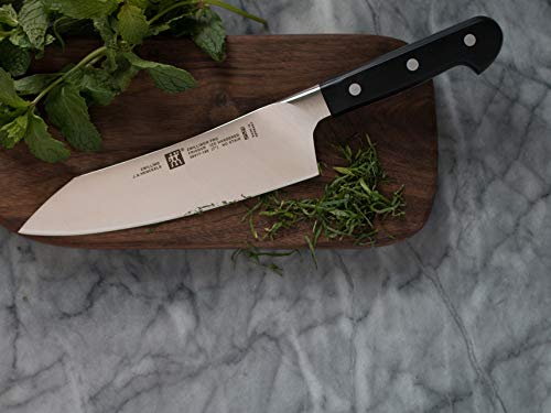 ZWILLING Pro 7-inch Rocking Santoku Knife, 7'', Black/Stainless Steel