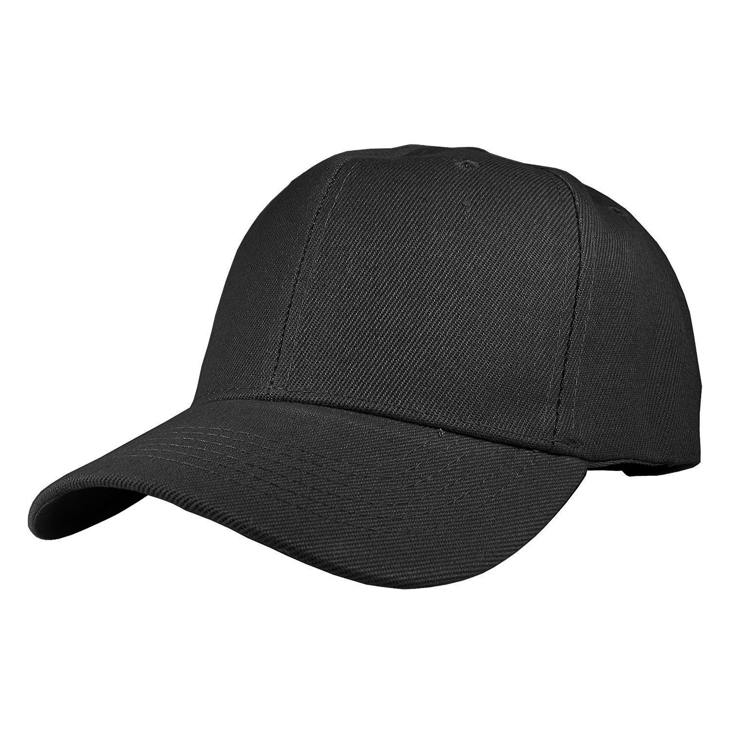 TZ Promise 12 Pack Wholesale Unisex Plain Solid Color Adjustable Baseball Caps Hats (Black)