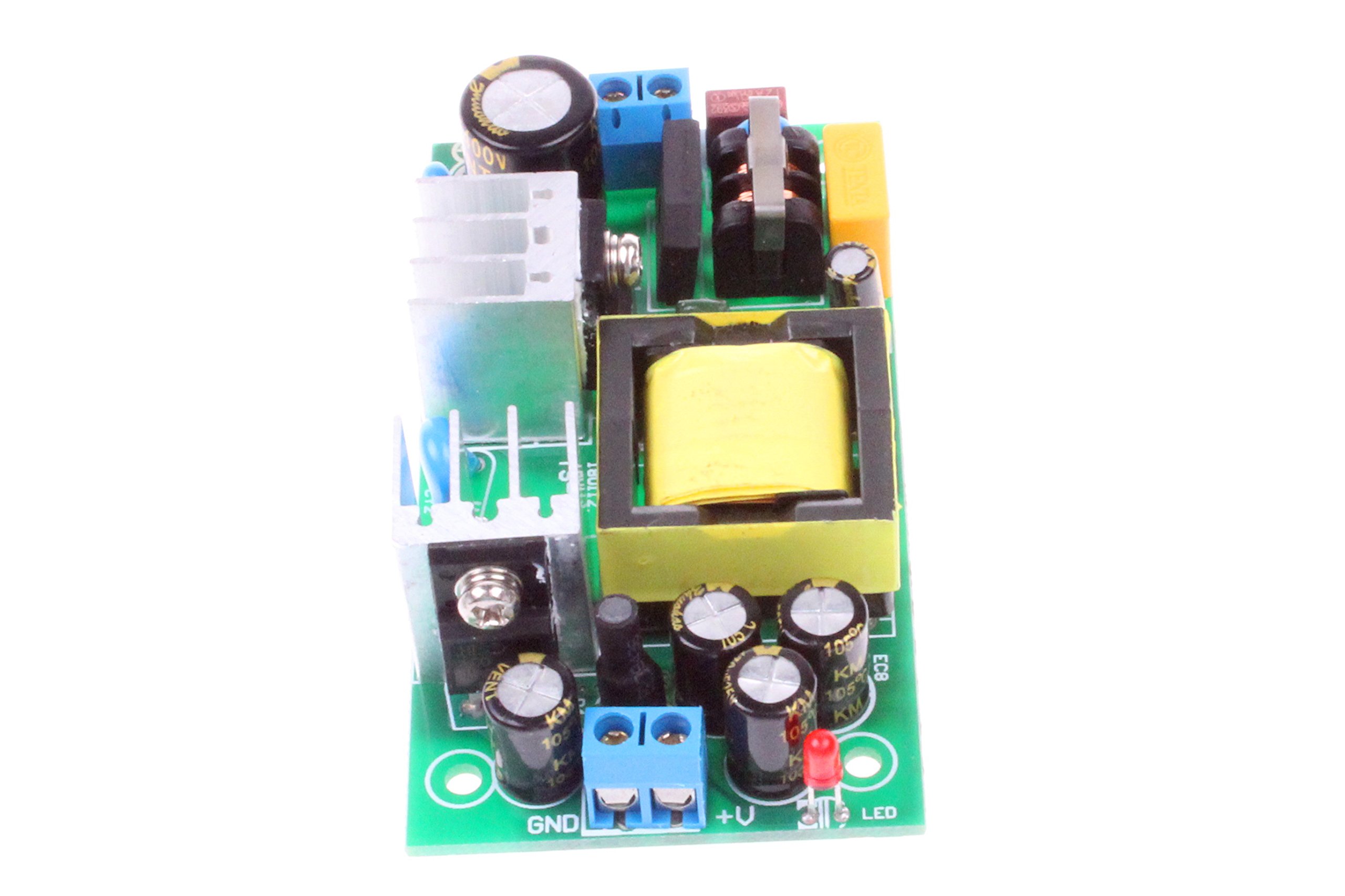 NOYITO AC to DC Precision Buck Power Supply Module AC 120V 100V-264V to 12V 2A 2000mA Isolated Step Down DC Module (12V 2A) Green