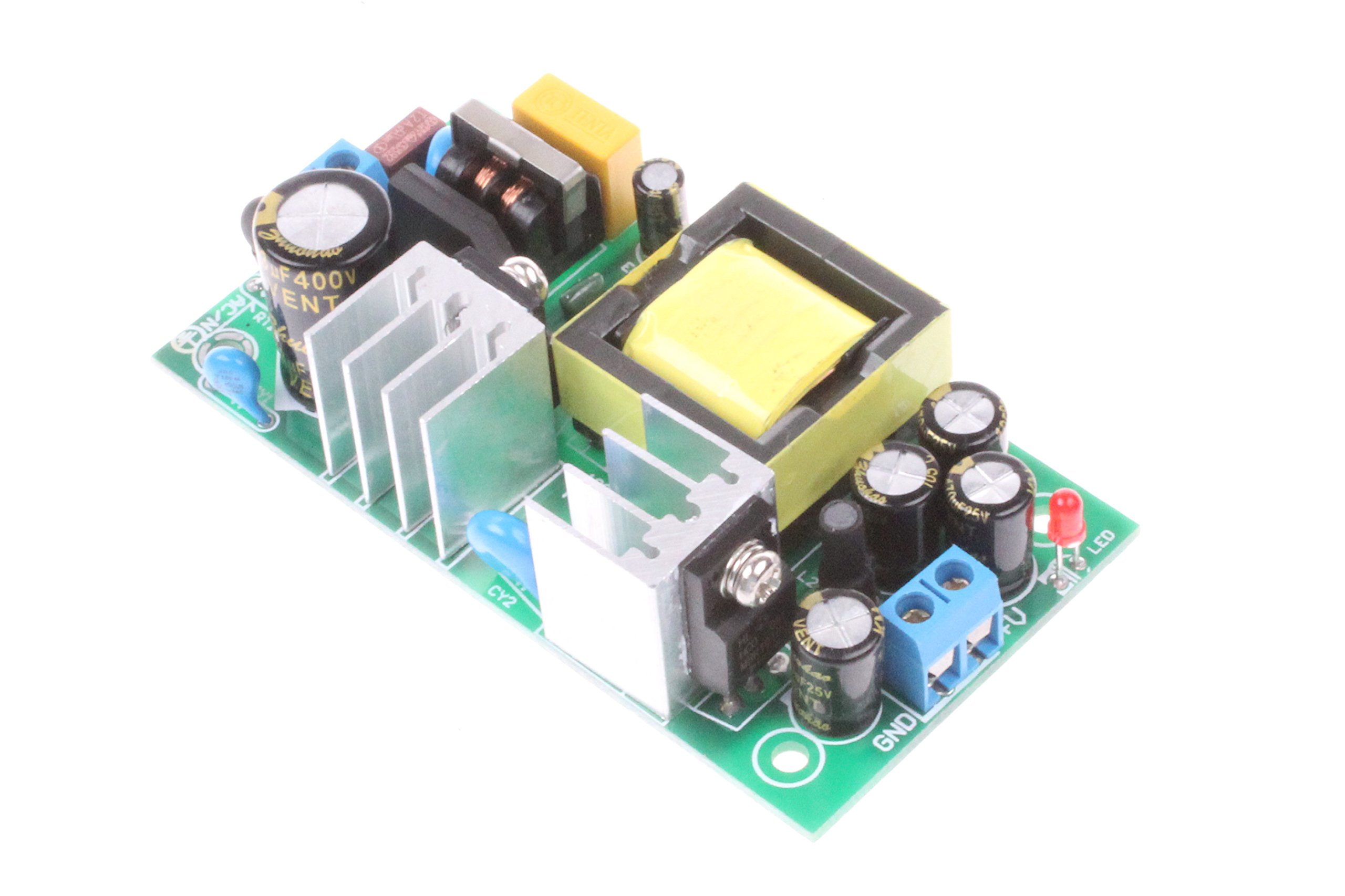 NOYITO AC to DC Precision Buck Power Supply Module AC 120V 100V-264V to 12V 2A 2000mA Isolated Step Down DC Module (12V 2A) Green