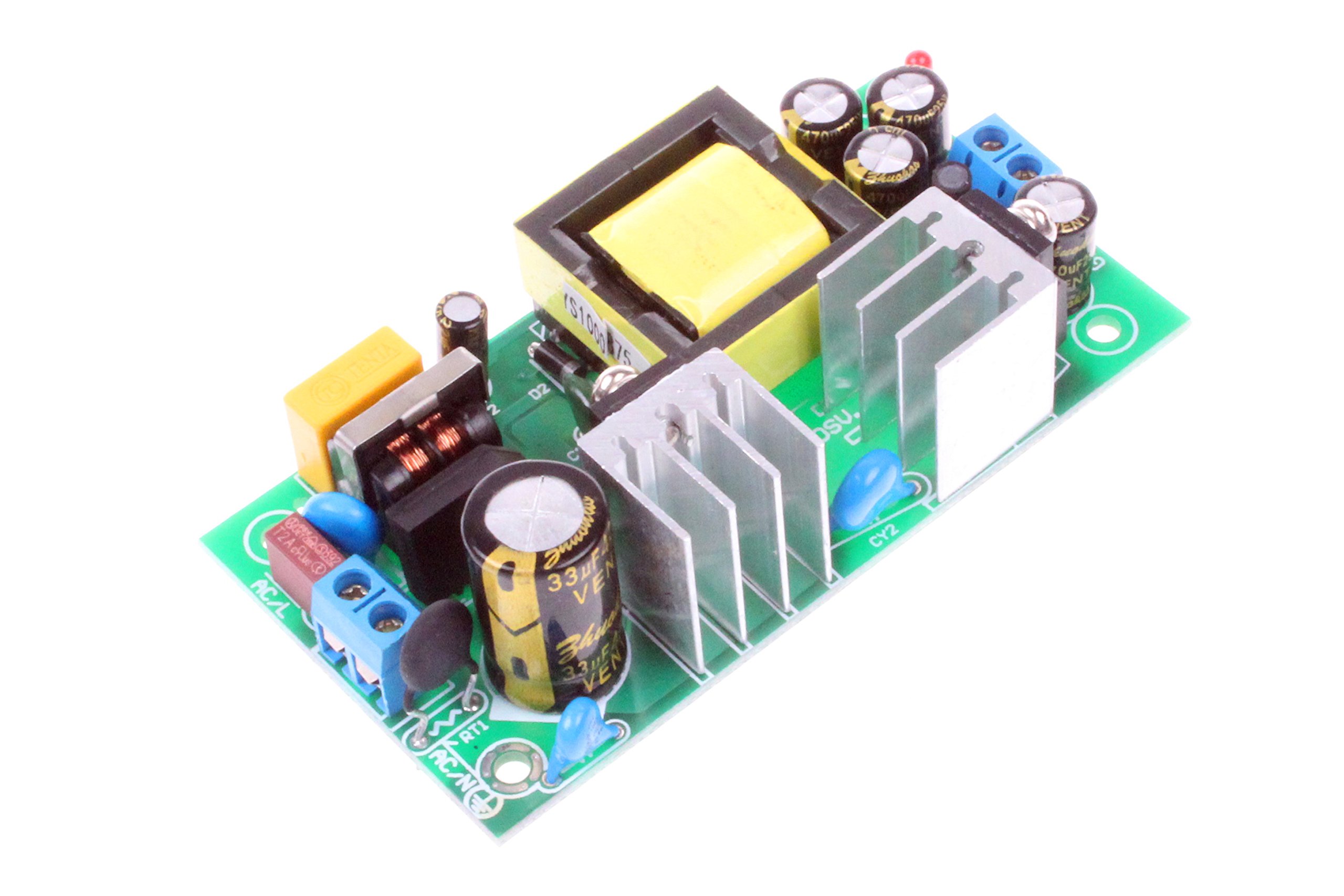 NOYITO AC to DC Precision Buck Power Supply Module AC 120V 100V-264V to 12V 2A 2000mA Isolated Step Down DC Module (12V 2A) Green