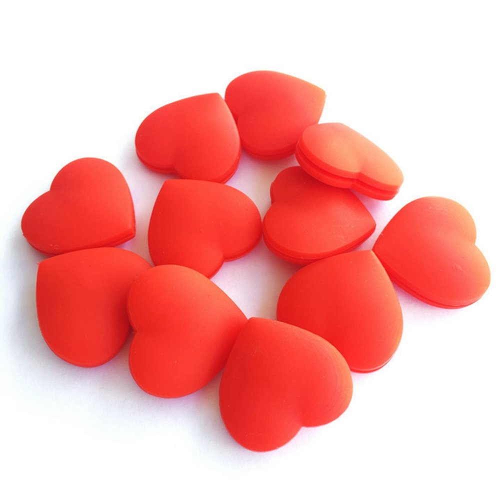 6 Pcs Tennis Vibration Dampeners Heart Shape Silicone Tennis Racquet Shock Absorbers Tennis Racket Vibration Tennis