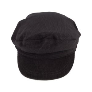 Jaxon Corduroy Fiddler's Cap (XX-Large, Black)