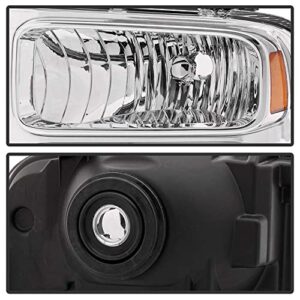 ACANII - For 1999-2004 Ford Super Duty F-250 F-350 Truck Excursion Conversion Chrome Headlights Headlamps Set Left+Right