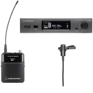 audio-technica 3000 series wireless system wireless microphone system with lavalier mic (atw-3211/831de2)