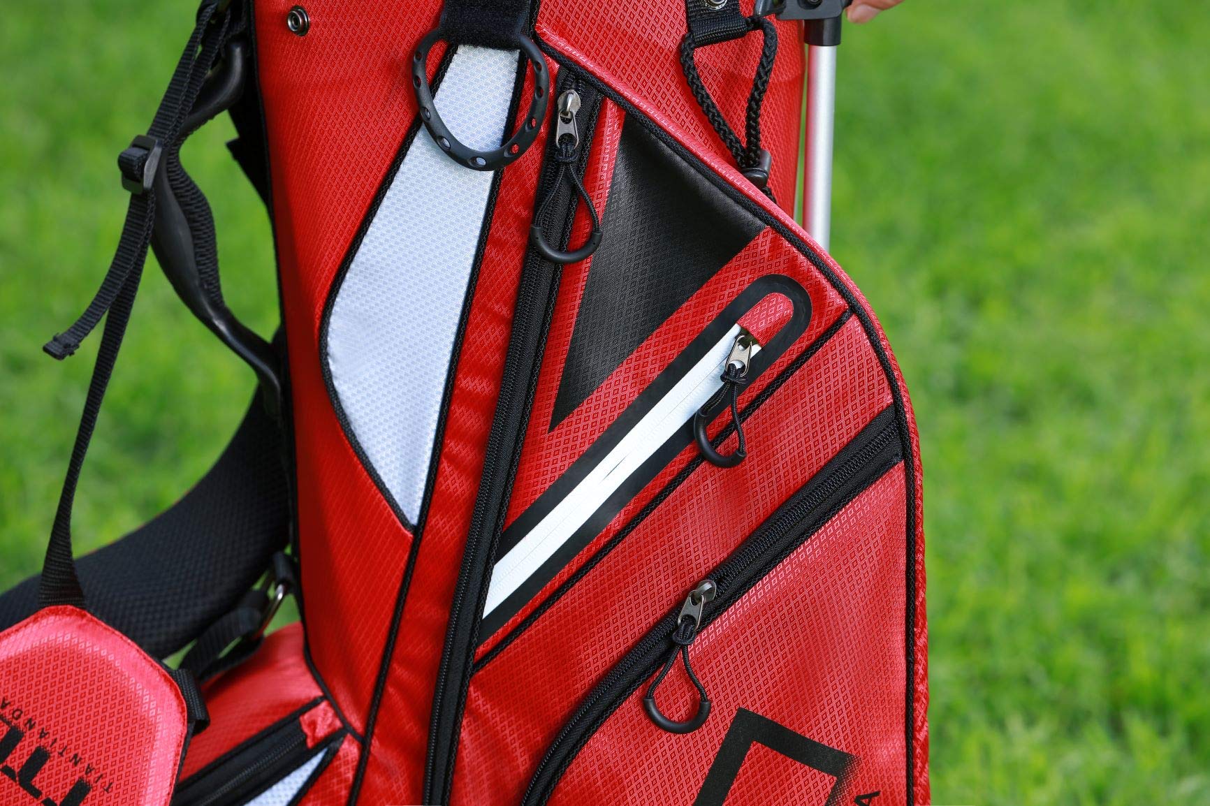 Super Light-Weight Golf Stand Bag for Easy Carry, Red