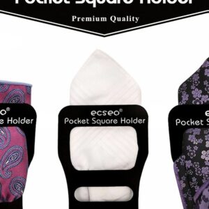 Pocket Square Guard for Men Suits, Ecseo Mens Pocket Square Holder/Folder - 1 Pack