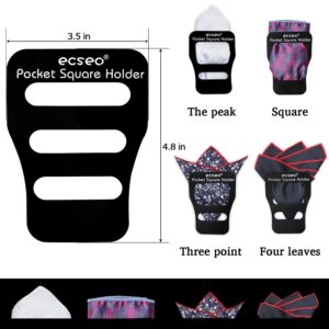 Pocket Square Guard for Men Suits, Ecseo Mens Pocket Square Holder/Folder - 1 Pack