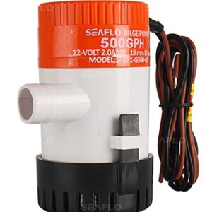 SEAFLO Electric Marine Bilge Pumps (500 GPH)