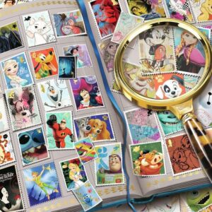 Ravensburger Disney Stamp Album Puzzle - Unique 2000-Piece Jigsaw for Kids & Adults | Softclick Technology for Perfect Fit | Anti-Glare Surface | Ideal Gift for All Ages