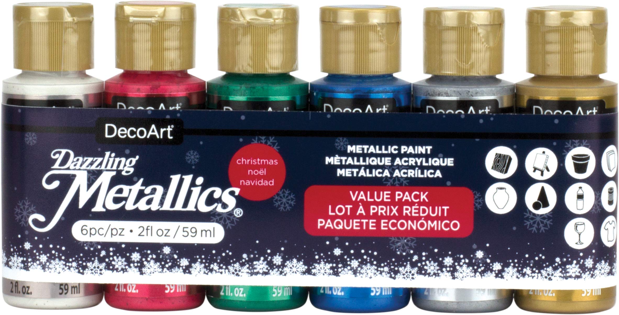 Decoart Dazzling Metallics VPChristams