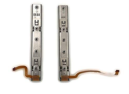 Replacement Right Left L R Slider Rail with Flex Cable Fix Part for Nintend Switch NS NX Joy-Con Console (Left+Right)