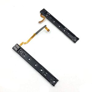 Replacement Right Left L R Slider Rail with Flex Cable Fix Part for Nintend Switch NS NX Joy-Con Console (Left+Right)