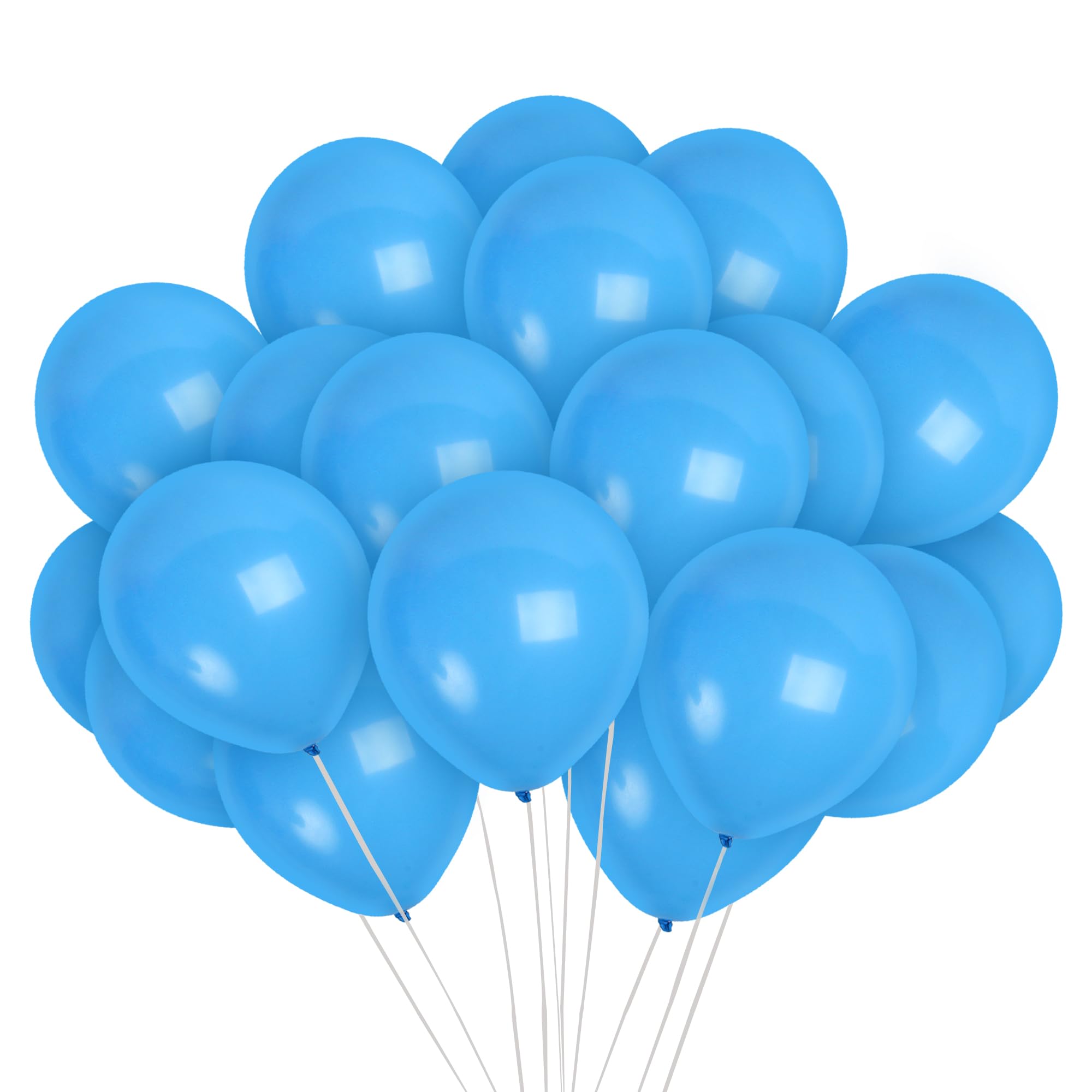 Treasures Gifted Light Blue Balloons - Baby Blue Balloons - Pastel Blue Balloons - Dusty Blue Balloons - Latex Sky Blue Balloons - Steel Blue Balloons - Robins Egg Blue Balloons - Blue Balloons 100 Pc