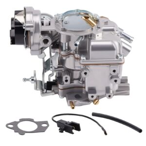 maxpeedingrods 1 barrel carburetor for ford 4.9l 300 cu/4.1l 250 cu/3.3l 200 cu engine 1965-1985 for bronco fairmont granada econoline f100 f150 f250 f350, automatic choke