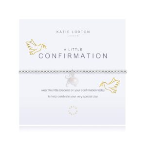 KATIE LOXTON A Little Confirmation Cross Silver Women's Stretch Adjustable Charm Bangle Bracelet